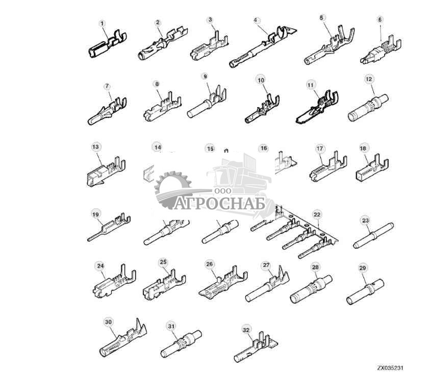 Аксессуары жгута проводов 
